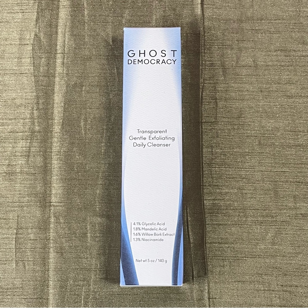 Ghost Democracy Transparent Gentle Exfoliating Daily Cleanser 5oz NIB Unopened